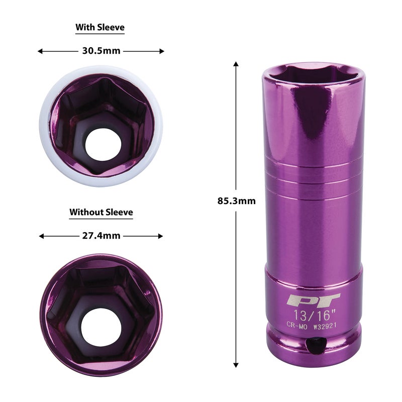 Performance Tool W32921 1/2-Inch Impact Drive 13/16-Inch Thin Wall Socket - Image 2